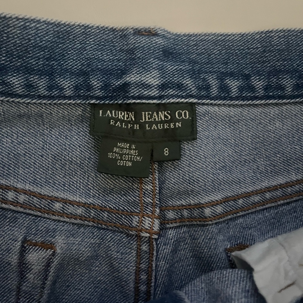 Vintage Lauren Jeans Co. Mom Shorts Ralph Lauren medium wash size 8 - Picture 2 of 6